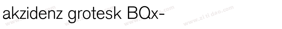 akzidenz grotesk BQx字体转换